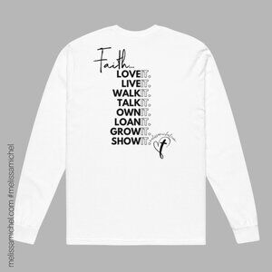 New! Faith Unisex Garment-Dyed Heavyweight Long-Sleeve Shirt